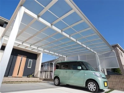 Venkovní terasa Zahrada Střešní kryt Garážové Carport s polykarbonátovou střechou